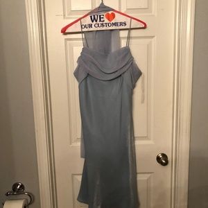 Knee-Length Blue Cocktail Dress
